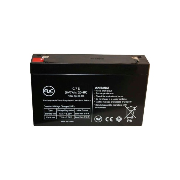 Battery Clerk AJC Technacell EP650 6V 7Ah Emergency Light Battery TECHNACELL-EP650 - main